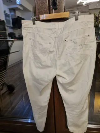 Pantalón pirata blanco