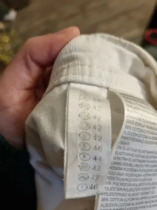 Pantalón pirata blanco