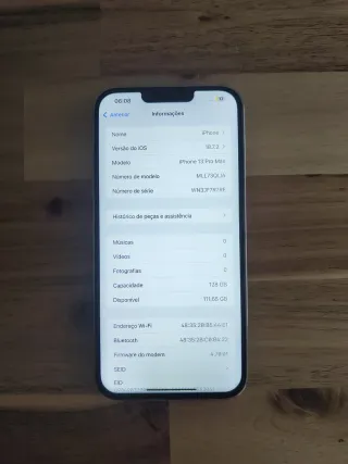 iPhone 13 Pro Max 128GB para reparação.
