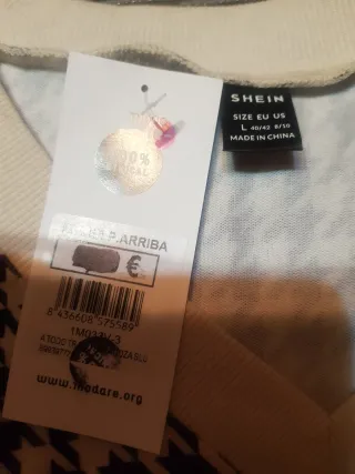 Chaleco de punto estampado