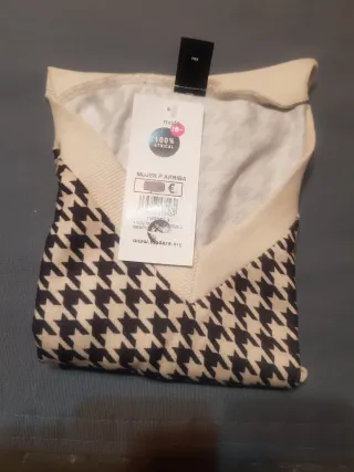 Chaleco de punto estampado