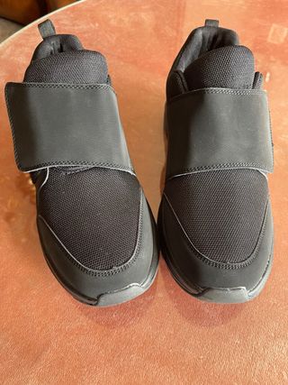 Zapatillas velcro hombre negras