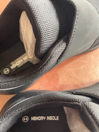 Zapatillas velcro hombre negras