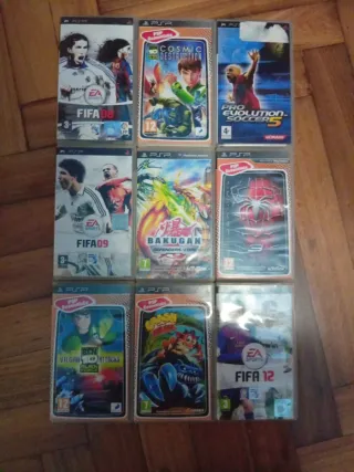 Lote 9 Giochi PSP: FIFA, PES, Bakugan, Ben 10