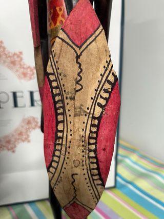 3 Figuras originales Guerreros Masai Madera