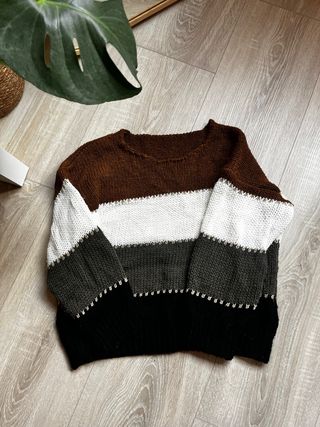 Jersey de punto multicolor talla única