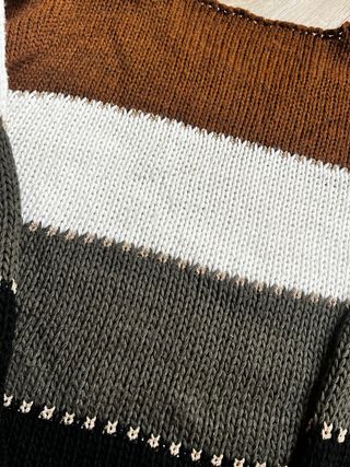 Jersey de punto multicolor talla única