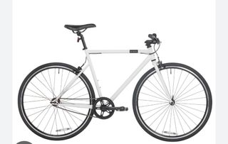 Bicicleta Fixie Elops 500 Blanca talla S