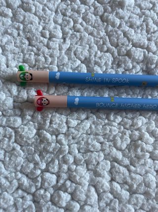 Set 2 penne cancellabili Super Mario simil Legami