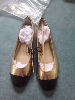 Bailarinas Parfois doradas talla 40