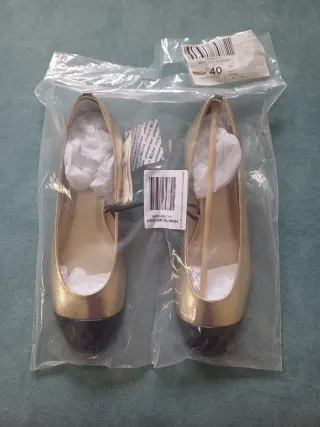 Bailarinas Parfois doradas talla 40