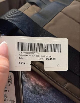 Bolso bandolera Nike marrón y verde oliva