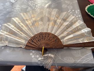 Abanico de tul hecho a mano