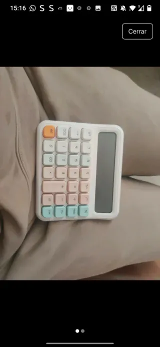 Calculadora pastel colores