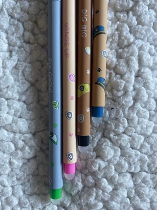 Set 4 Penne Cancellabili Paw Patrol simil Legami