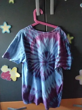 Camiseta Estampada Stitch Tie-Dye Manga corta