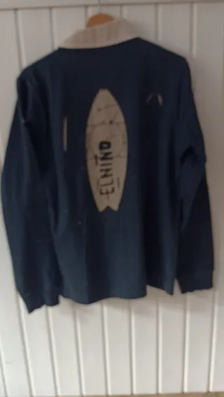 Polo EL NIÑO azul manga larga