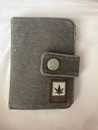 Cartera Billetera Cáñamo Gris