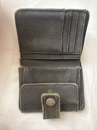 Cartera Billetera Cáñamo Gris