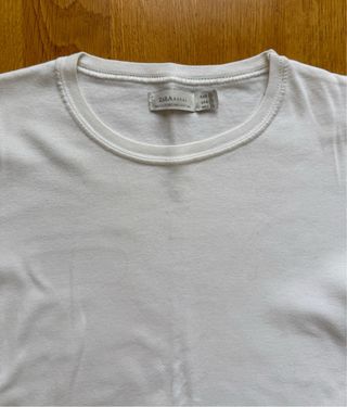 Camiseta de Zara blanca TS