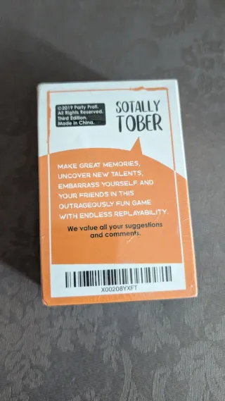 Juego de cartas Sotally Sober