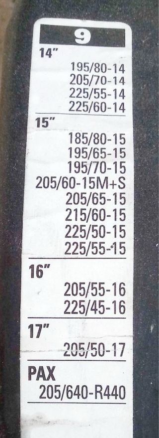 Cadenas para nieve Michelin 1MX