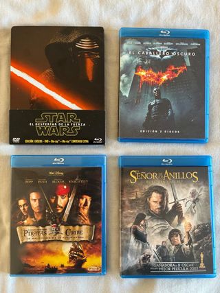 Pack 4 Películas Blu-ray Star Wars, Batman, Pirata