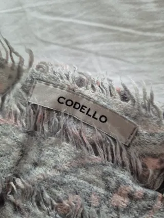 Bufanda Paisley Gris y Rosa