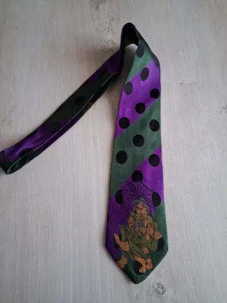 Cravatta vintage ICEBERG seta anni '80