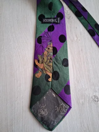Cravatta vintage ICEBERG seta anni '80