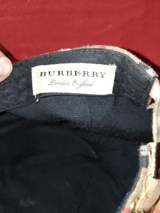 Gorra Burberry Cuadros Beige Multicolor