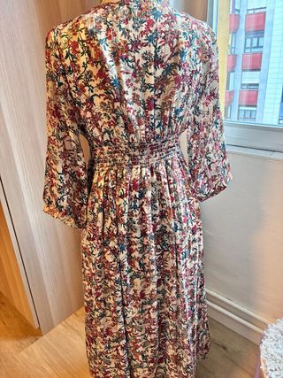 Vestido midi floral vintage