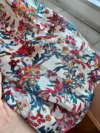 Vestido midi floral vintage