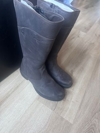 Botas de Moto Marrones de piel Usadas una vez