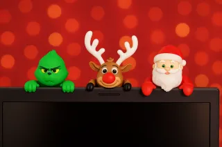 Figuras Navideñas para Monitor/TV