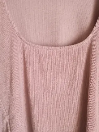 Blusa Zara manga larga rosa talla XS