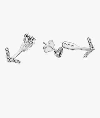 Orecchini Pandora Cuore e V