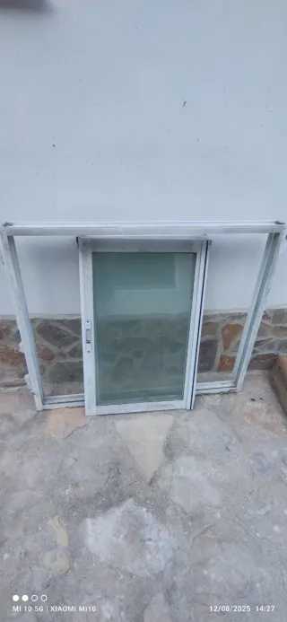 Ventana corredera aluminio blanco