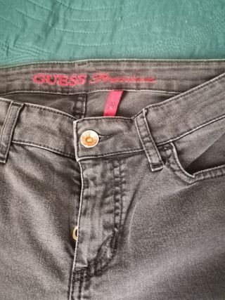 Guess Pantaloni Donna neri Zip Caviglia