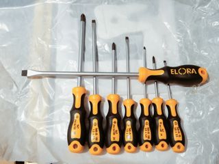 Juego 8 Destornilladores Elora Profesionales