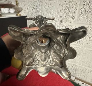 Crucifijo Calvario Metal Plateado