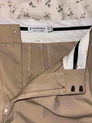 Pantalones Stradivarius Beige