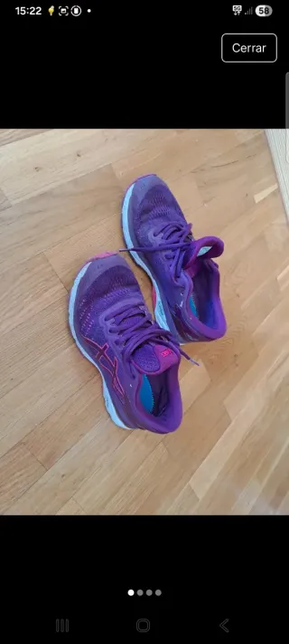 Zapatillas Asics Mujer Talla 38 Morado/Rosa