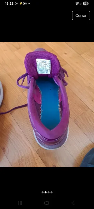 Zapatillas Asics Mujer Talla 38 Morado/Rosa