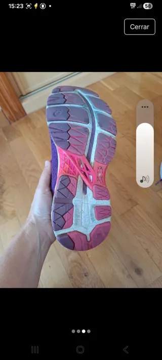 Zapatillas Asics Mujer Talla 38 Morado/Rosa