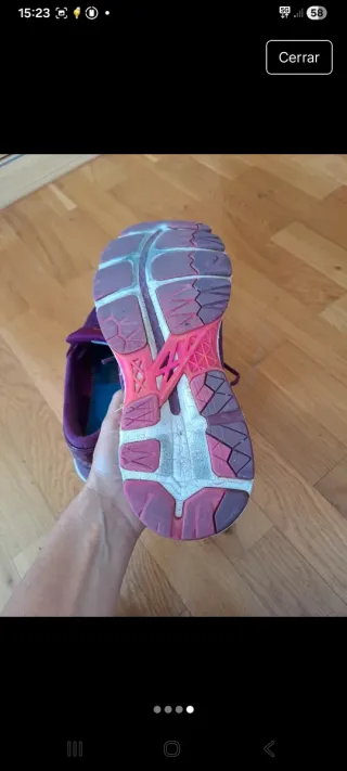 Zapatillas Asics Mujer Talla 38 Morado/Rosa