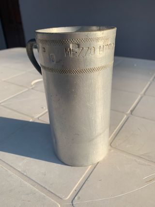 Misurino Mezzo Litro Alluminio Vintage