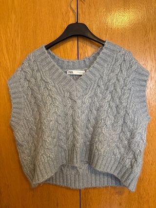 Chaleco de punto ZARA Talla S