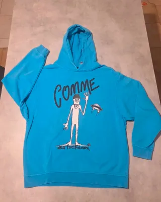 Felpa Comme des Fuckdown Grafica Blu