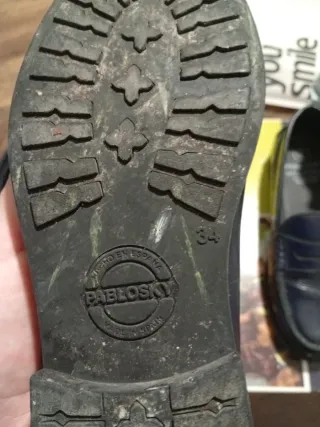 Zapatos Pablosky Comunión Negro